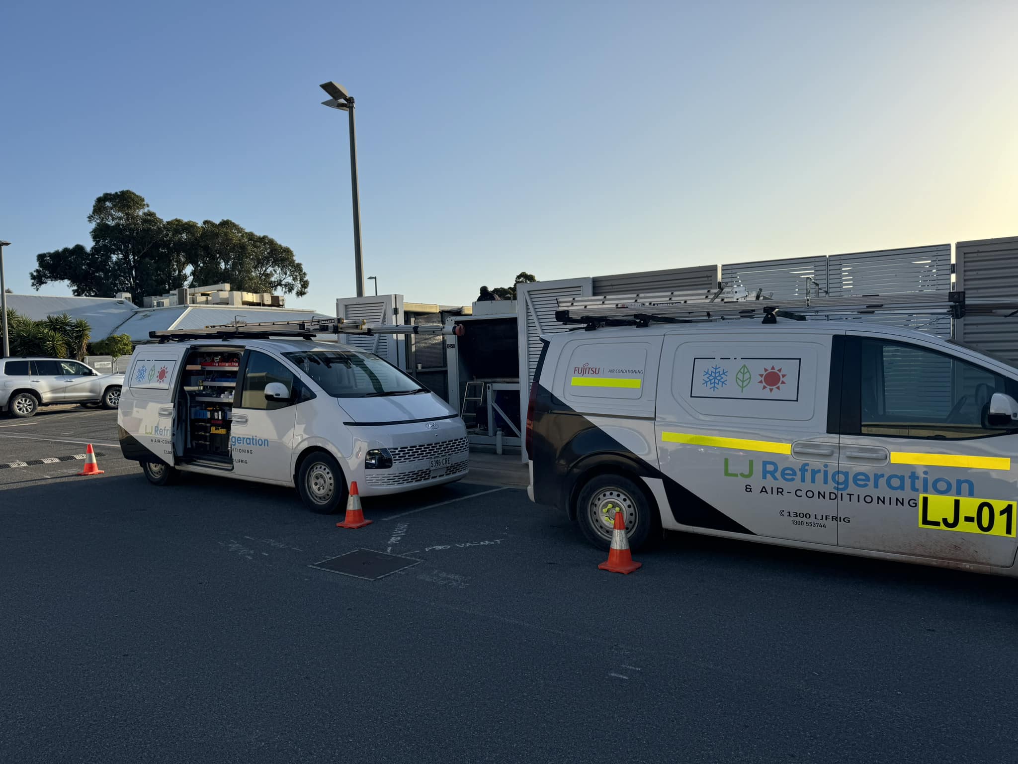 LJ Refrigeration & Air-Conditioning service vans